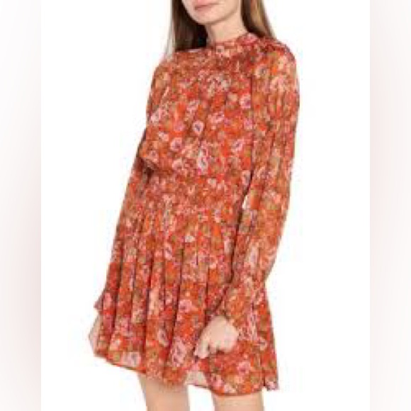 En Saison Floral Print Mini Dress Size Small